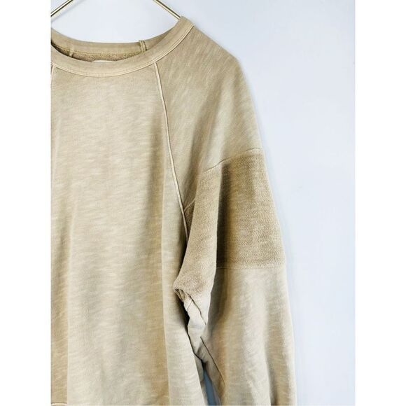Madewell Women's Brown Cotton Oversized Raglan Pullover Sweatshirt - Picture 6 of 10